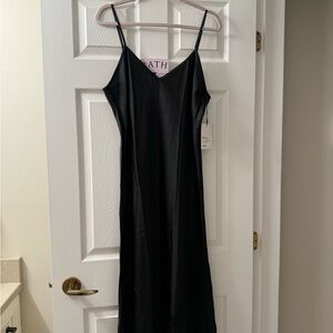 Knix Papaya Classic Black Slip Dress